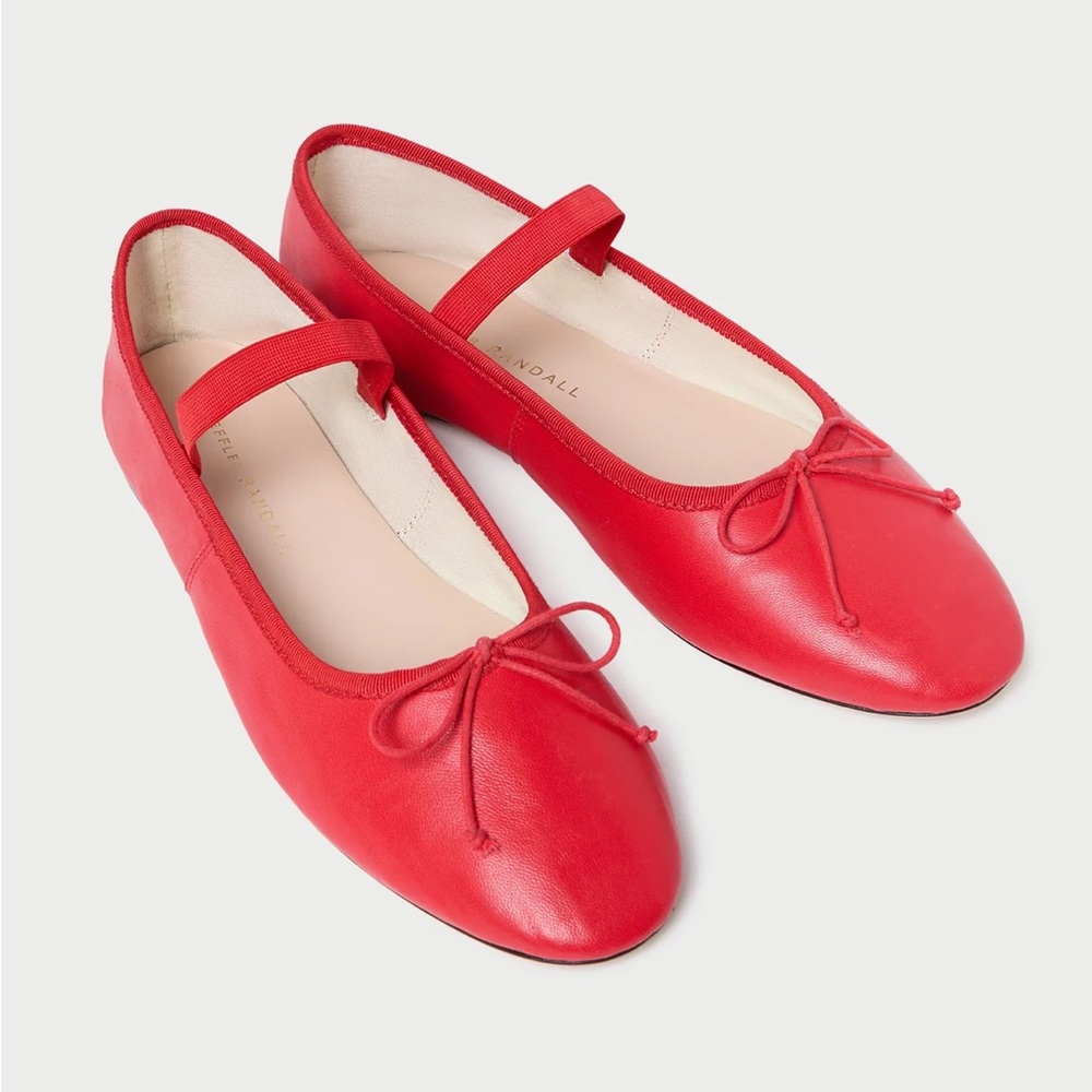Loeffler Randall red ballet flats